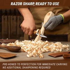 Whittling Knife with Leather Sheath