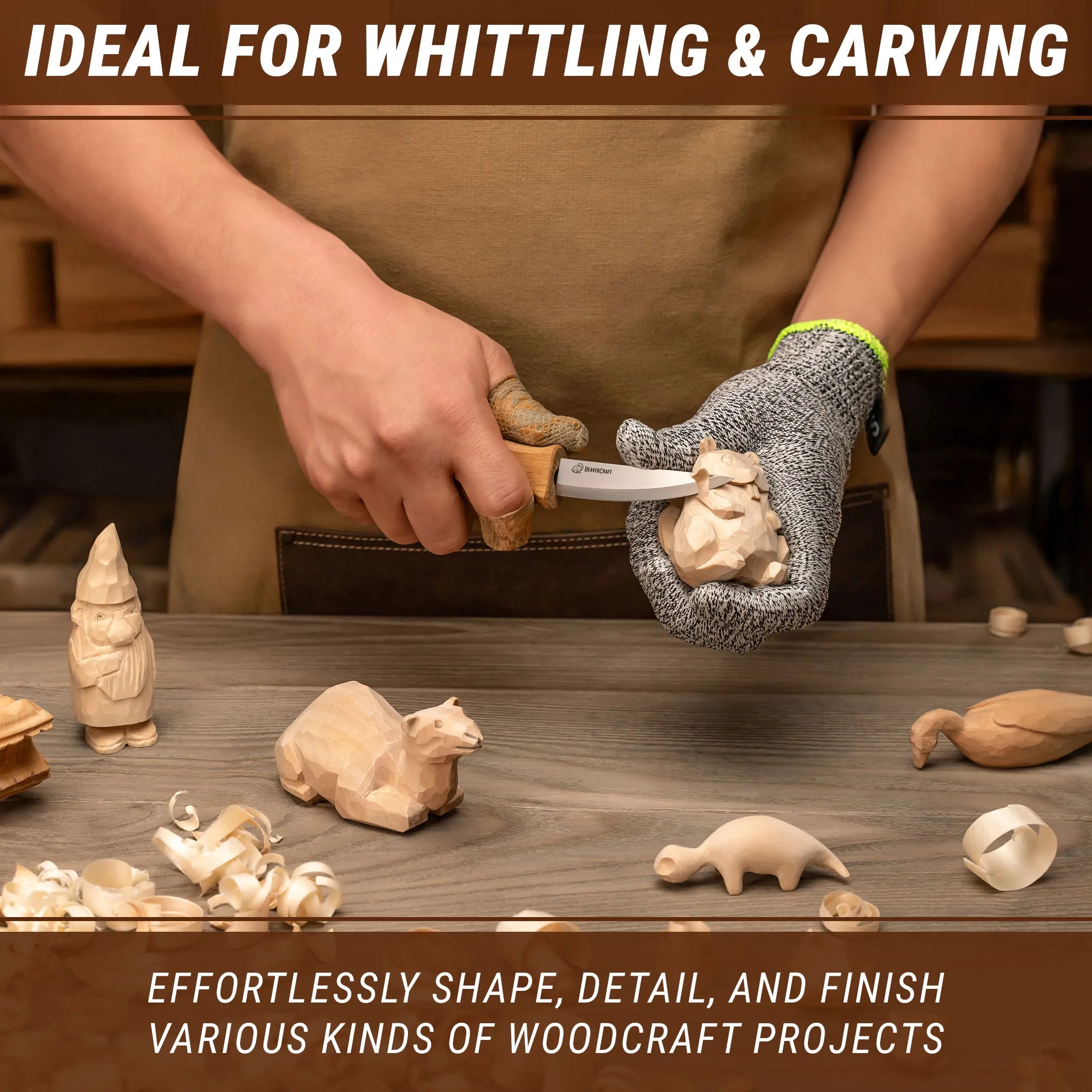 Whittling Knife with Leather Sheath