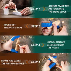Wizard Carving Kit – Complete Starter Whittling Kit for Beginners, Kids & Adults – DIY03