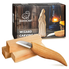 Wizard Carving Kit – Complete Starter Whittling Kit for Beginners, Kids & Adults – DIY03