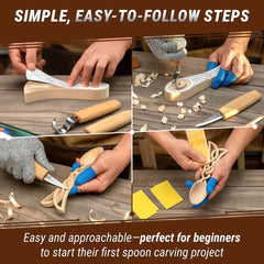 Celtic Spoon Carving Kit – Complete Starter Spoon Carving Kit – DIY04