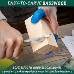 Bear Carving Kit – Complete Starter Whittling Kit for Beginners, Kids & Adults – DIY05