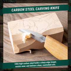 Santa Carving Kit – Complete Starter Whittling Kit for Beginners, Kids & Adults – DIY06
