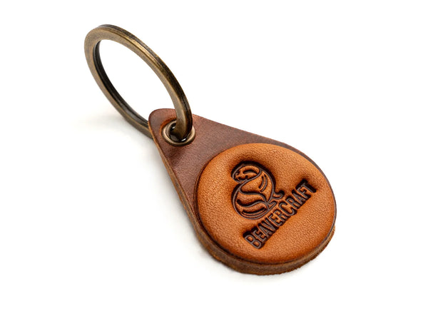 Leather Keychain (Beaver)