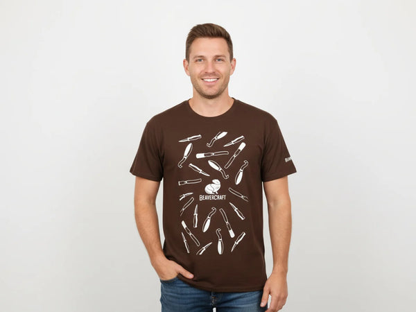 BeaverCraft Men’s T-Shirt (Brown)