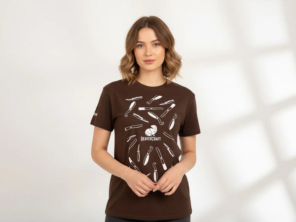 BeaverCraft Women’s T-Shirt (Brown)