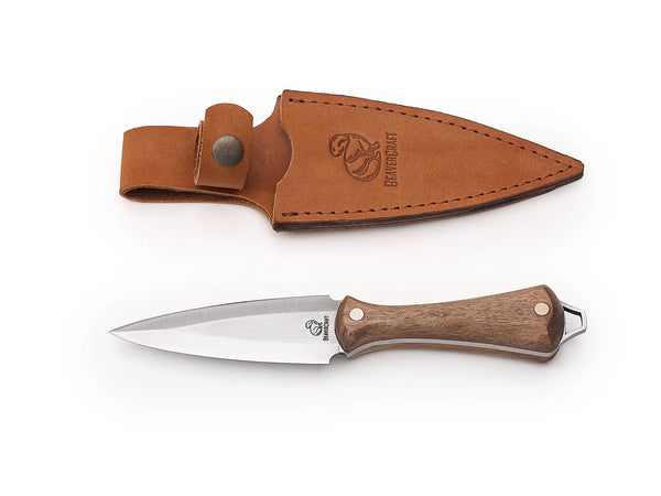 Neck Knife Dagger with Leather Sheath