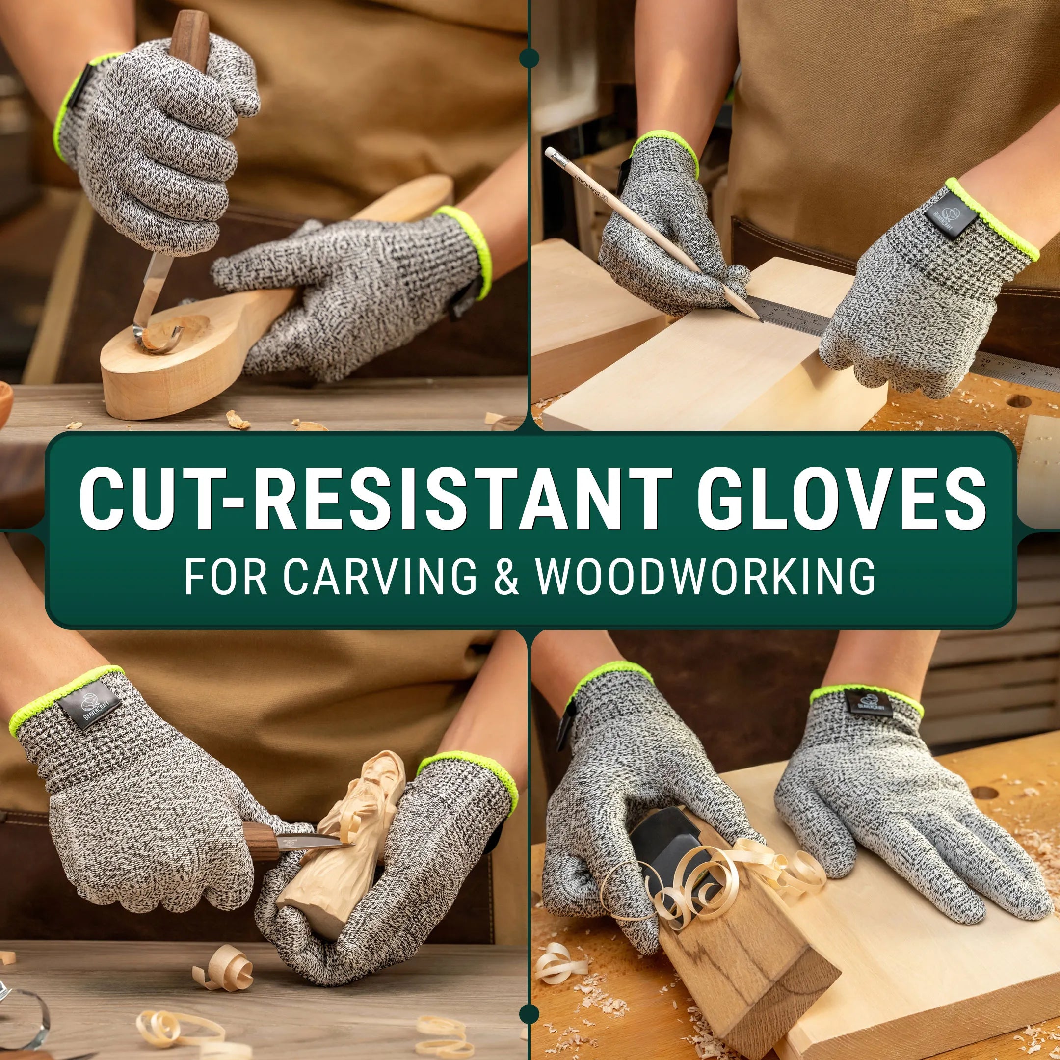 cut resistant whittling gloves