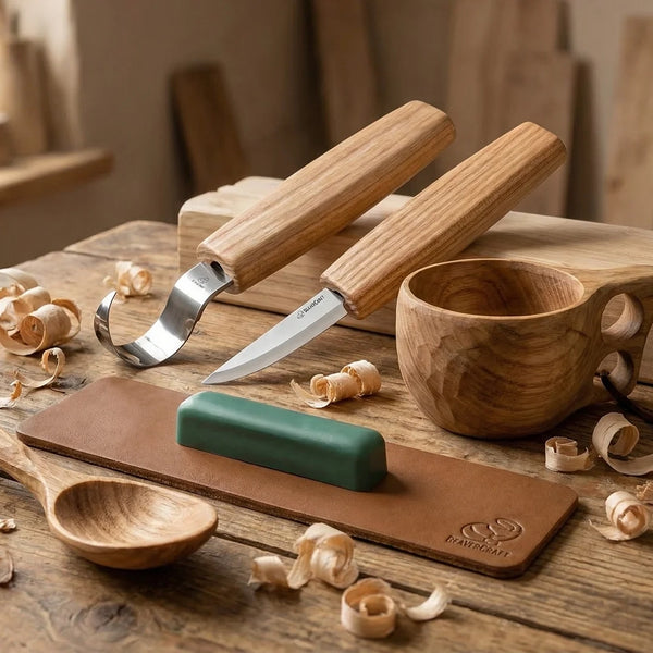 Starter Spoon Carving Set, 2 pcs