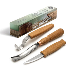 3-Piece Spoon Carving Tool Set – Wood Carving Set for Spoon, Bowl & Kuksa – S14