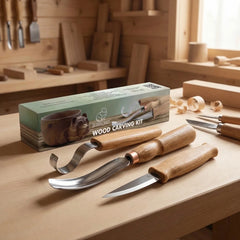 3-Piece Spoon Carving Tool Set – Wood Carving Set for Spoon, Bowl & Kuksa – S14