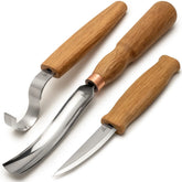 3-Piece Spoon Carving Tool Set – Wood Carving Set for Spoon, Bowl & Kuksa – S14