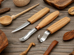3-Piece Spoon Carving Tool Set – Beginner to Pro Wood Carving Set in Tool Roll – S14M