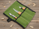 3-Piece Spoon Carving Tool Set – Beginner to Pro Wood Carving Set in Tool Roll – S14M