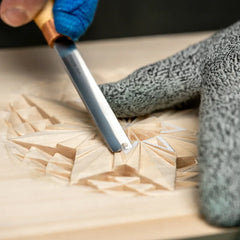 4-Piece Wood Carving Tool Set – Wood Carving Gouge Chisel Set in Tool Roll – SC01