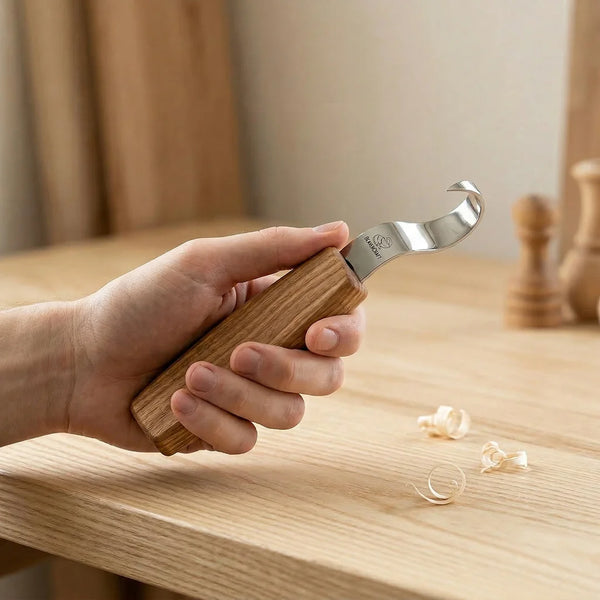 Left-Handed Spoon Carving Hook Knife, 25 mm