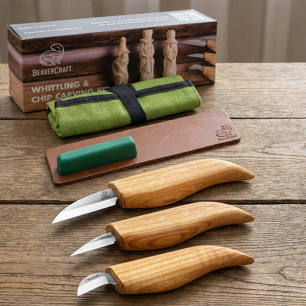Starter Wood Carving Knife Set, 3 pcs