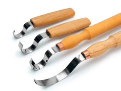 Left-Handed 4-Piece Spoon Carving Knife Set – Hook Knife Set for Spoon Making – S11L