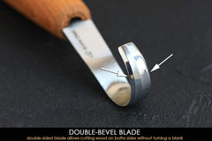 Hook knife for deep holes
