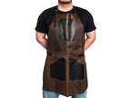 Leather Carving Apron – Black & Brown