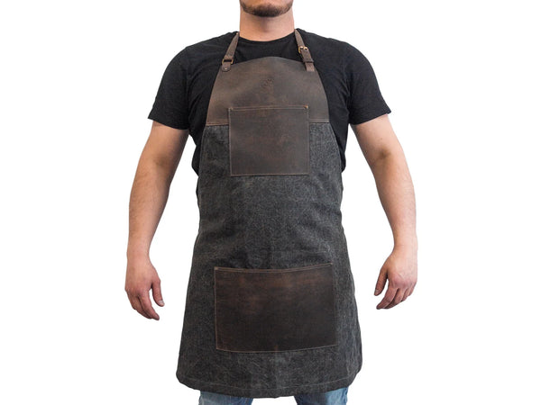 Canvas & Leather Carving Apron