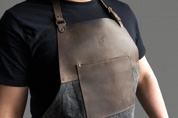 Canvas & Leather Carving Apron