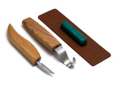 Left-Handed 2-Piece Spoon Carving Set – Mini Wood Carving Knife Set – S02L