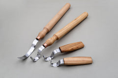 Left-Handed 4-Piece Spoon Carving Knife Set – Hook Knife Set for Spoon Making – S11L