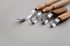 Left-Handed 4-Piece Spoon Carving Knife Set – Hook Knife Set for Spoon Making – S11L