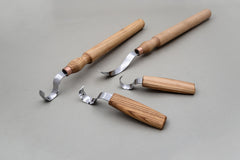 4-Piece Spoon Carving Knife Set – Hook Knife Set for Spoon Making – S11