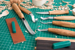 Left-Handed 6-Piece Spoon Carving Tool Set – Extended Spoon, Bowl & Kuksa Carving Set – S54L