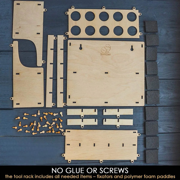 disassembled tools holder