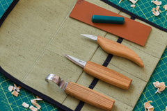 Wood whittling left-handed tools set