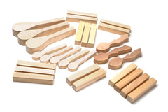Left-Handed 21-Piece Wood Carving Tool Set – Large Wood Carving Kit with Wood Blocks, Spoon Blanks & Tool Storage Rack – S68L