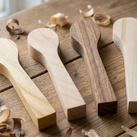 Spoon Carving Blank Set – Cherry, Mulberry, Walnut & Basswood, 4 pcs