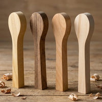 Spoon Carving Blank Set – Cherry, Mulberry, Walnut & Basswood, 4 pcs