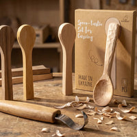 Spoon Carving Blank Set – Elm, Walnut, Maple & Alder, 4 pcs