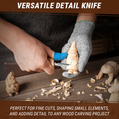 Detail Carving Knife – Wood Carving Knife for Details & Small Projects – C8