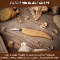 Detail Carving Knife – Wood Carving Knife for Details & Small Projects – C8
