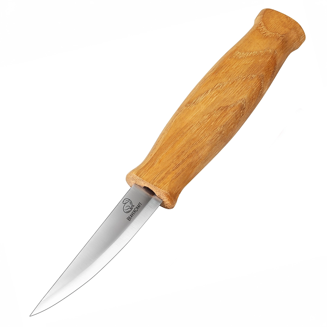 Sloyd Whittling Knife – Long Blade Wood Carving Knife for Roughing & Shaping Wood – C4