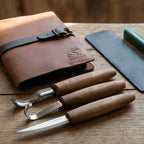 Premium Spoon & Kuksa Carving Set, 3 pcs