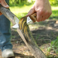 Bushcraft Knife Glacier – Carbon Steel, Leather Sheath