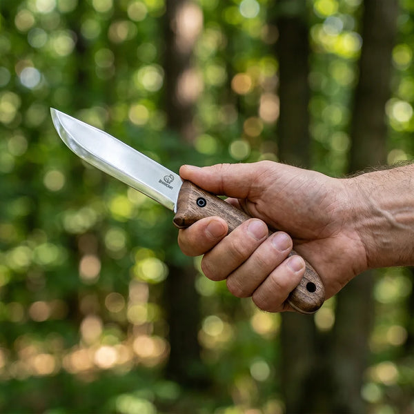 Bushcraft Knife Glacier – Carbon Steel, Leather Sheath