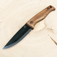 Bushcraft Knife Nightfall – Black Oxide, Leather Sheath