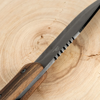 Bushcraft Knife Dusk – Black Oxide, Leather Sheath