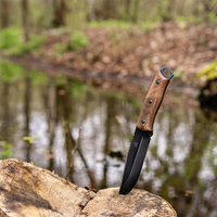 Bushcraft Knife Dusk – Black Oxide, Leather Sheath