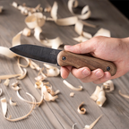 Compact Bushcraft Knife Shadow – Black Oxide, Sheath