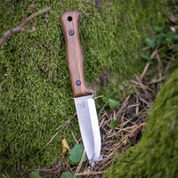 Bushcraft Knife Breeze – Carbon Steel, Leather Sheath