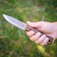 Bushcraft Knife Breeze – Carbon Steel, Leather Sheath