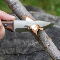 Bushcraft Knife Breeze – Carbon Steel, Leather Sheath